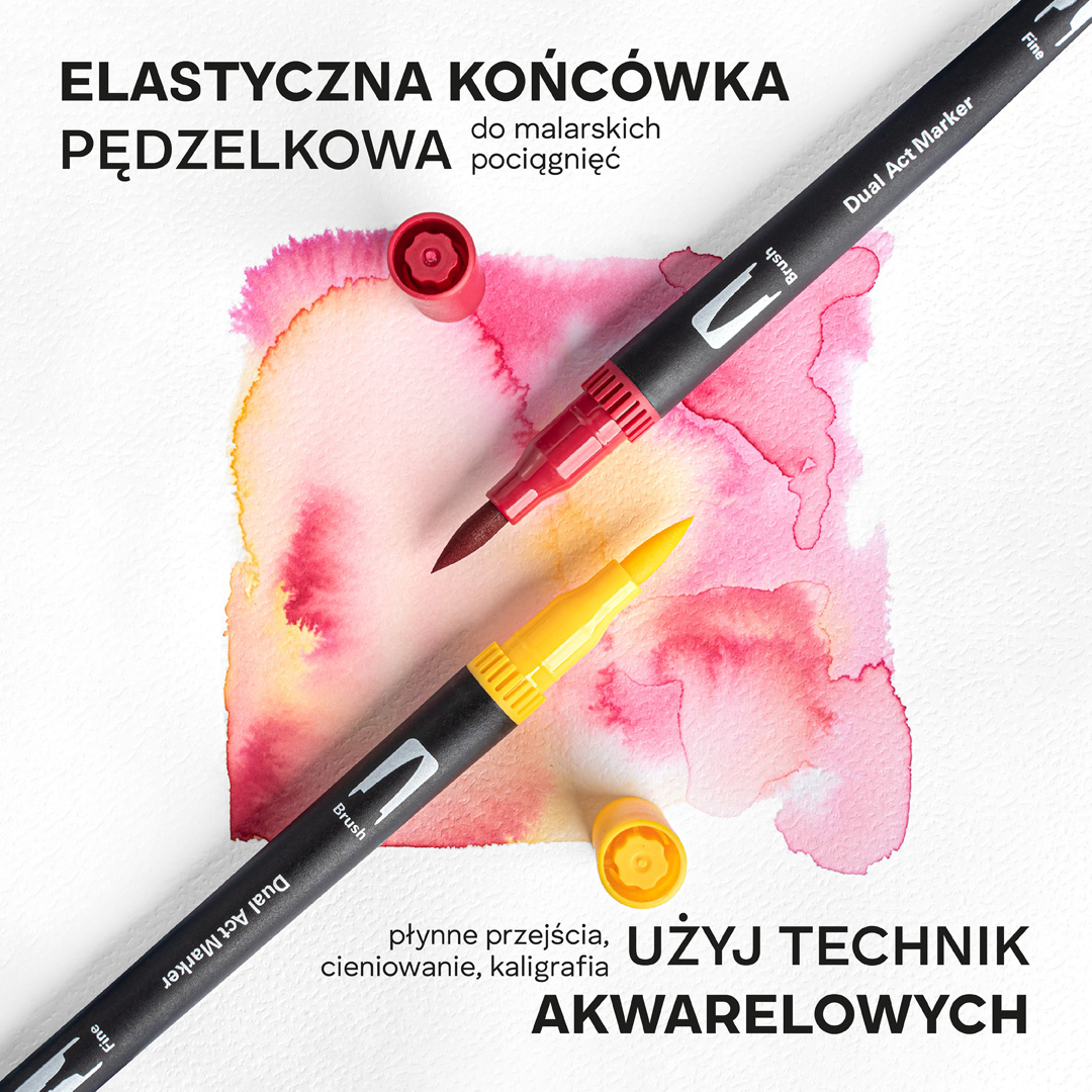 Markery Akwarelowe Zestaw 100 Sztuk Mazaki Pisaki Flamastry Dwustronne Wodne INFOGRAFIKI_MARKERY_AKWARELOWE_100-01_1