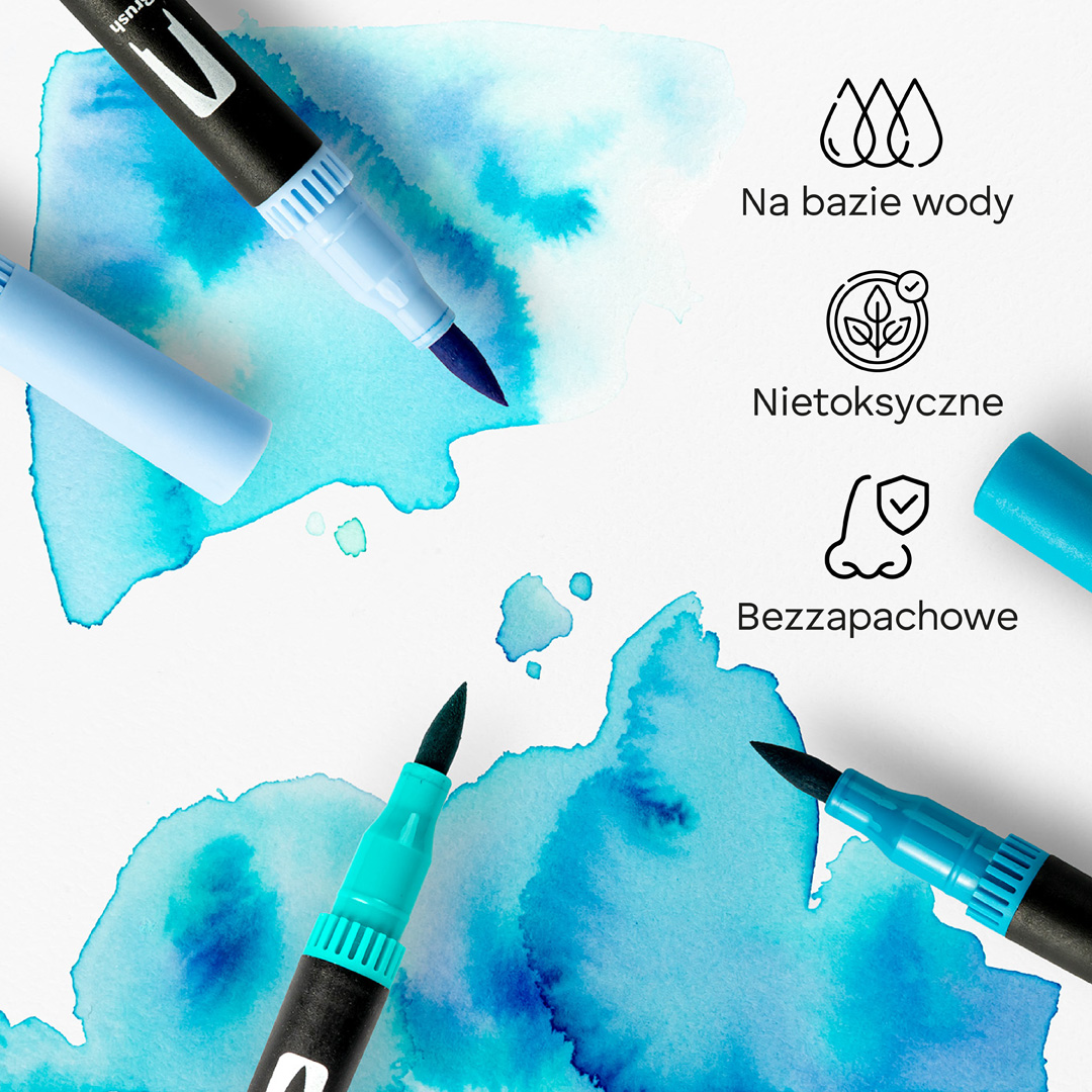 Markery Akwarelowe Zestaw 100 Sztuk Mazaki Pisaki Flamastry Dwustronne Wodne INFOGRAFIKI_MARKERY_AKWARELOWE_100-04