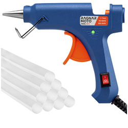 Pistolet do klejenia gorąco 7mm + 10 lasek przeźroczystego kleju 7mm