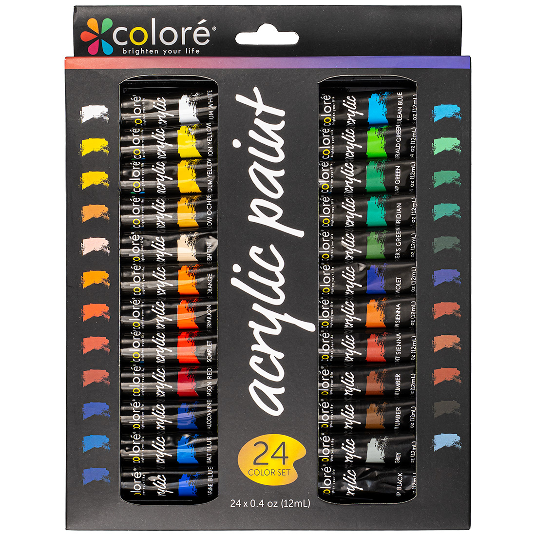 Farby akrylowe Duży zestaw farb akrylowych 24x12ml Farby akrylowe w Tubkach pol_pl_FARBY-AKRYLOWE-w-tubkach-Zestaw-12-kolorow-656_2