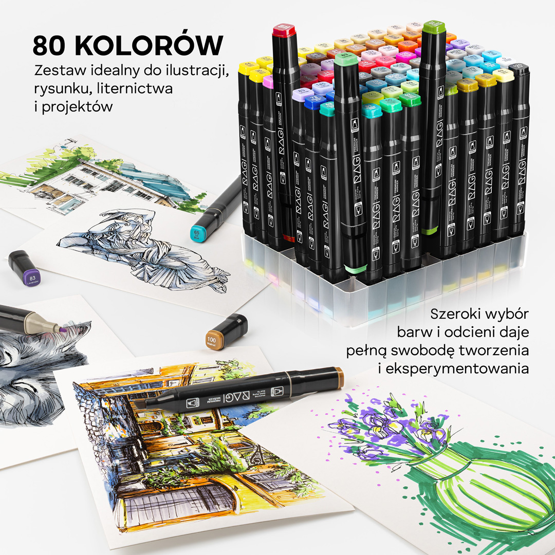 MARKERY ALKOHOLOWE 80 Mazaki Flamastry Pisaki Dwustronne + PODSTAWKA TORBA pol_pl_MARKERY-ALKOHOLOWE-80-Mazaki-Flamastry-Pisaki-Dwustronne-PODSTAWKA-TORBA-286_13