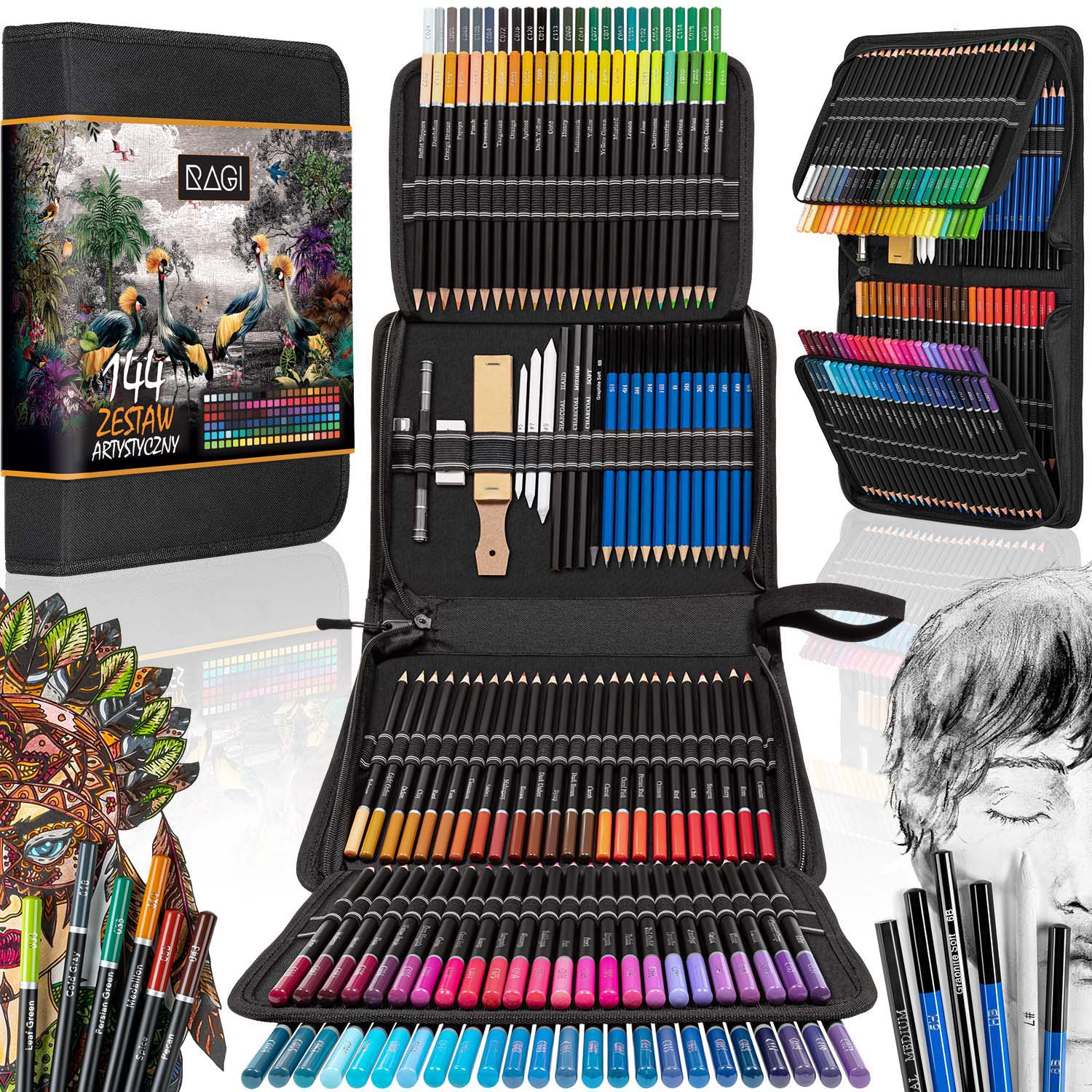 Profesjonalny Zestaw Artystyczny w Piórniku 144 Elementy pol_pl_Profesjonalny-Zestaw-Artystyczny-w-Piorniku-144-Elementy-454_1