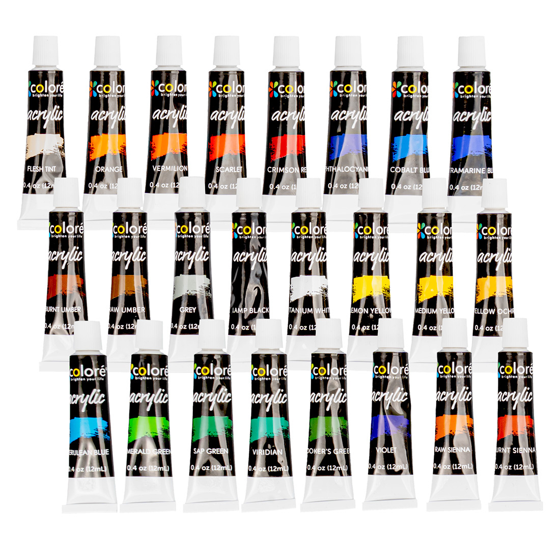 Farby akrylowe Duży zestaw farb akrylowych 24x12ml Farby akrylowe w Tubkach pol_pl_FARBY-AKRYLOWE-w-tubkach-Zestaw-12-kolorow-656_4