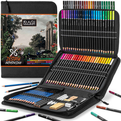 Profesjonalny Zestaw Artystyczny do Szkicowania Rysowania 96 KREDEK OŁÓWKÓW